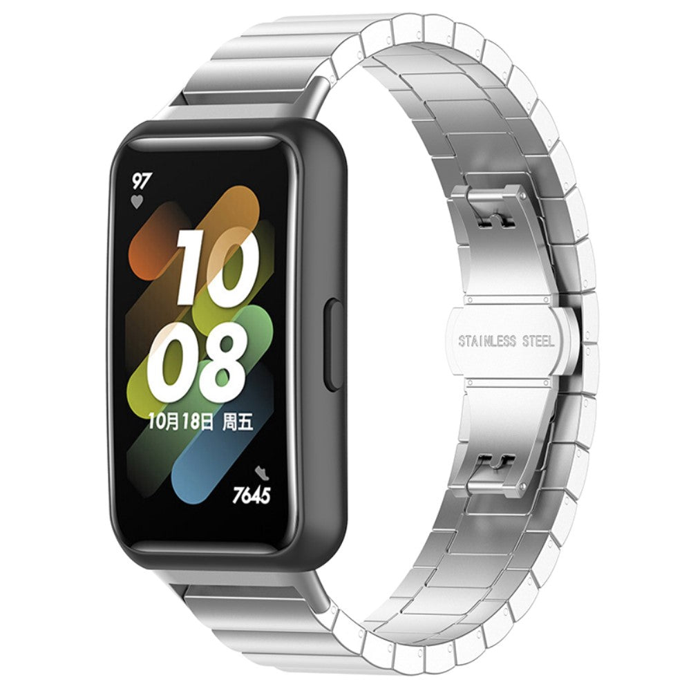 Mega sejt Huawei Band 7 Metal Rem - Sølv#serie_040