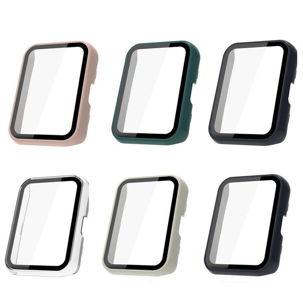 Rigtigt Flot Huawei Watch Fit 2 Cover med Skærmbeskytter i Plastik og Hærdet Glas - Pink#serie_6