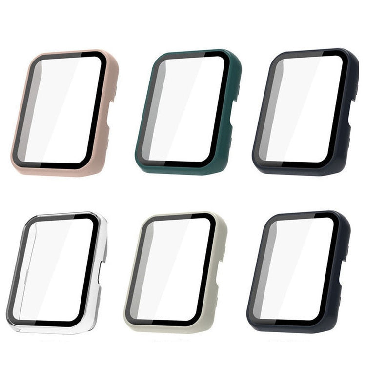 Rigtigt Flot Huawei Watch Fit 2 Cover med Skærmbeskytter i Plastik og Hærdet Glas - Pink#serie_6