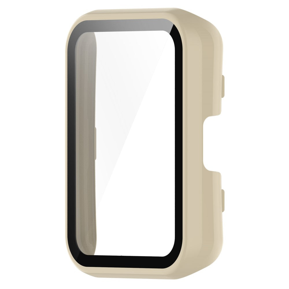 Super Fint Huawei Watch Fit 2 Cover med Skærmbeskytter i Plastik og Hærdet Glas - Beige#serie_5