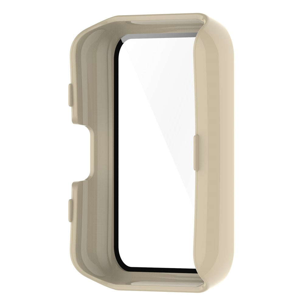 Super Fint Huawei Watch Fit 2 Cover med Skærmbeskytter i Plastik og Hærdet Glas - Beige#serie_5