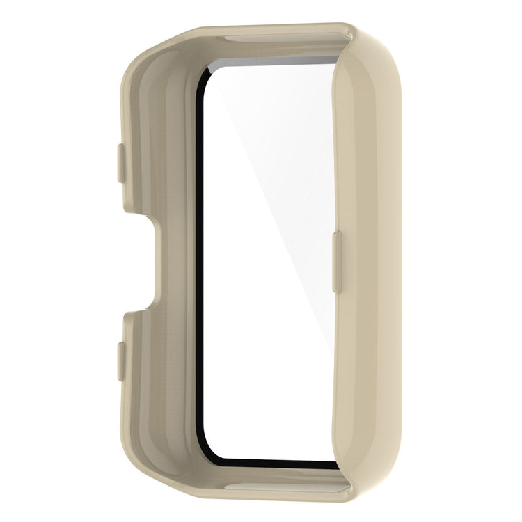 Super Fint Huawei Watch Fit 2 Cover med Skærmbeskytter i Plastik og Hærdet Glas - Beige#serie_5