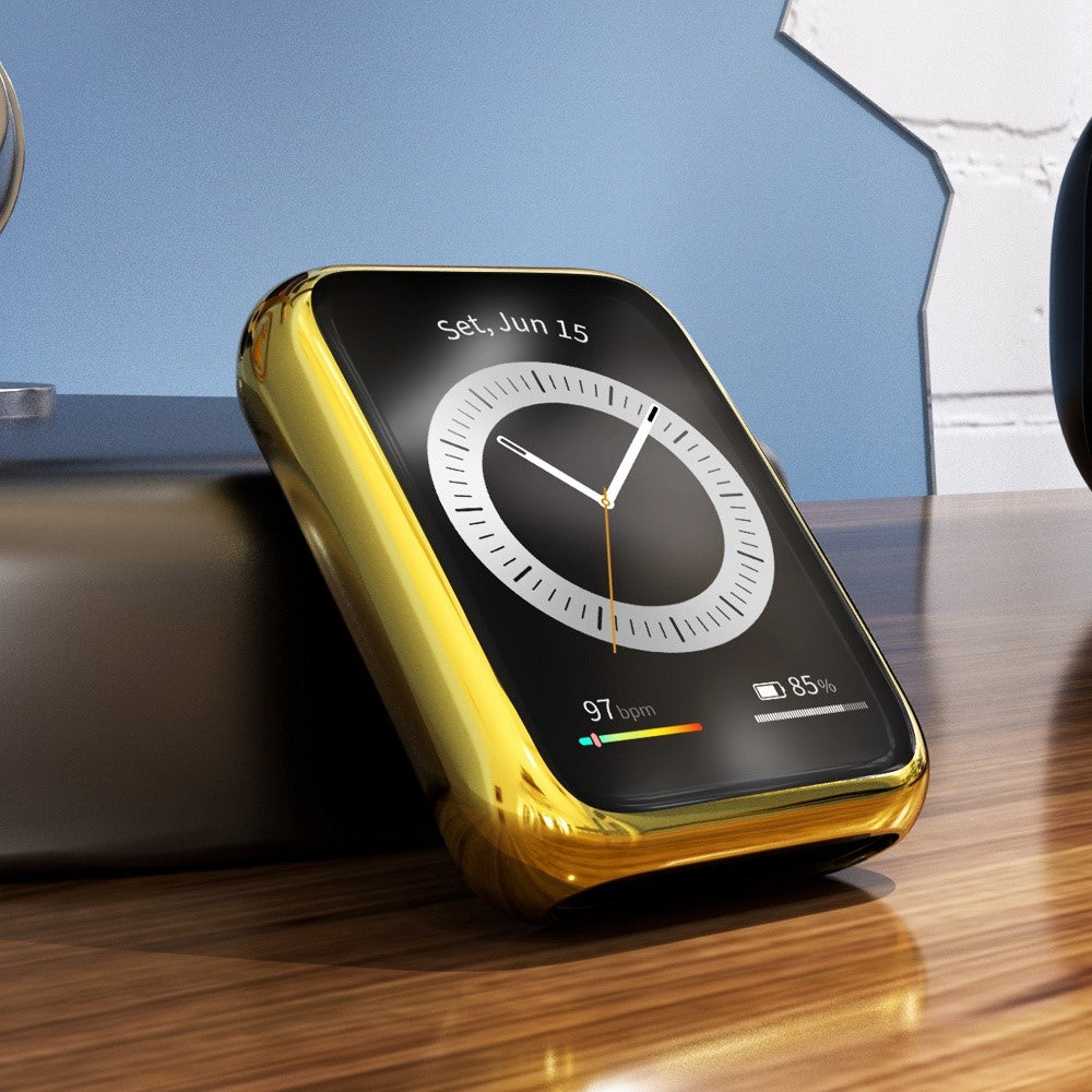 Godt Huawei Watch Fit 2 Cover med Skærmbeskytter i Silikone - Pink#serie_5