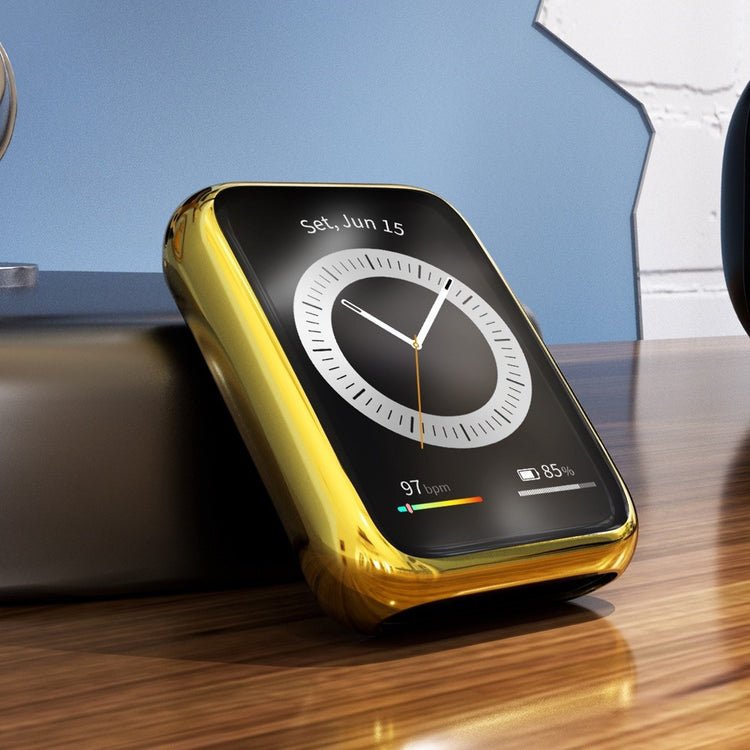 Godt Huawei Watch Fit 2 Cover med Skærmbeskytter i Silikone - Pink#serie_5