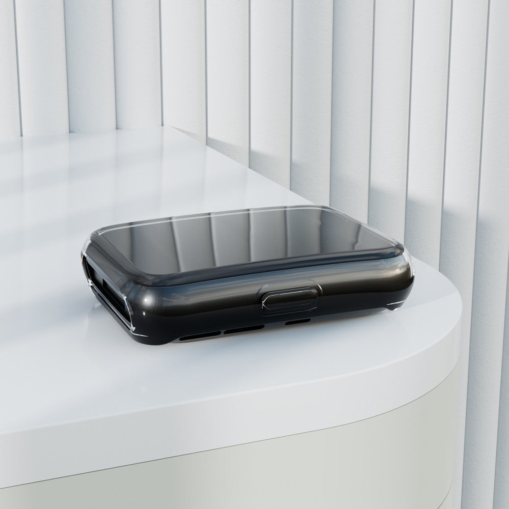 Godt Huawei Watch Fit 2 Cover med Skærmbeskytter i Silikone - Sort#serie_8