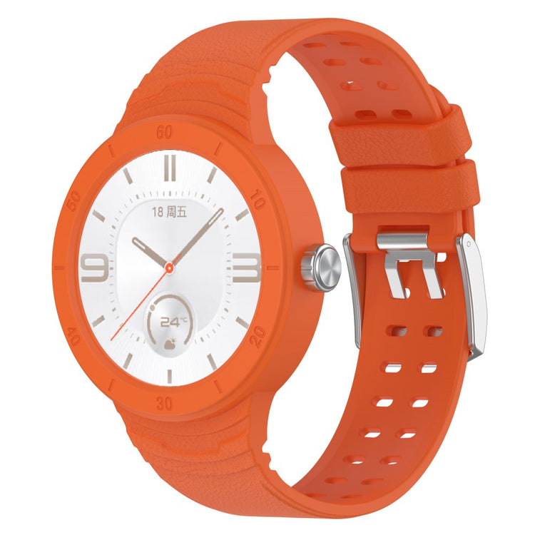 Helt vildt pænt Huawei Watch GT Cyber Silikone Rem - Orange#serie_5