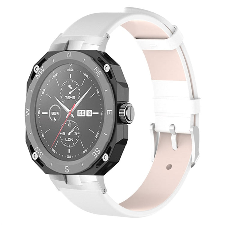 Super slidstærk Huawei Watch GT Cyber Kunstlæder Rem - Hvid#serie_1