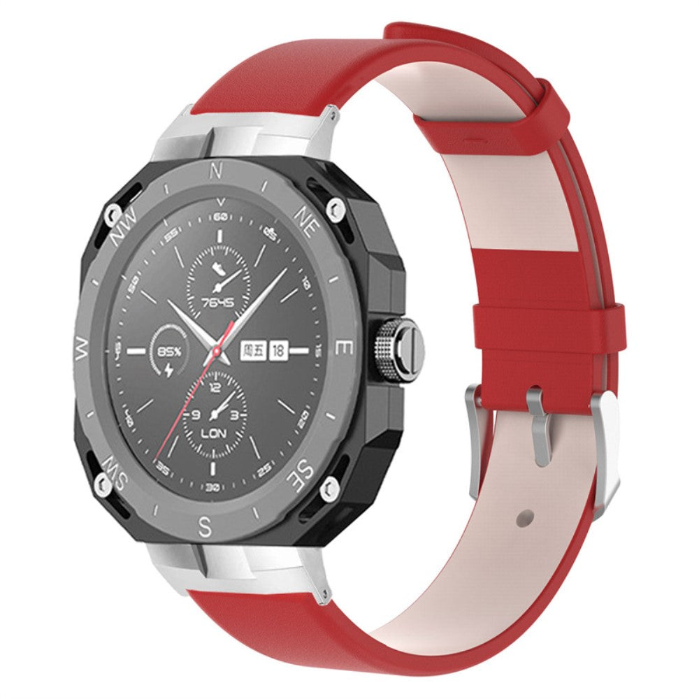 Super slidstærk Huawei Watch GT Cyber Kunstlæder Rem - Rød#serie_2