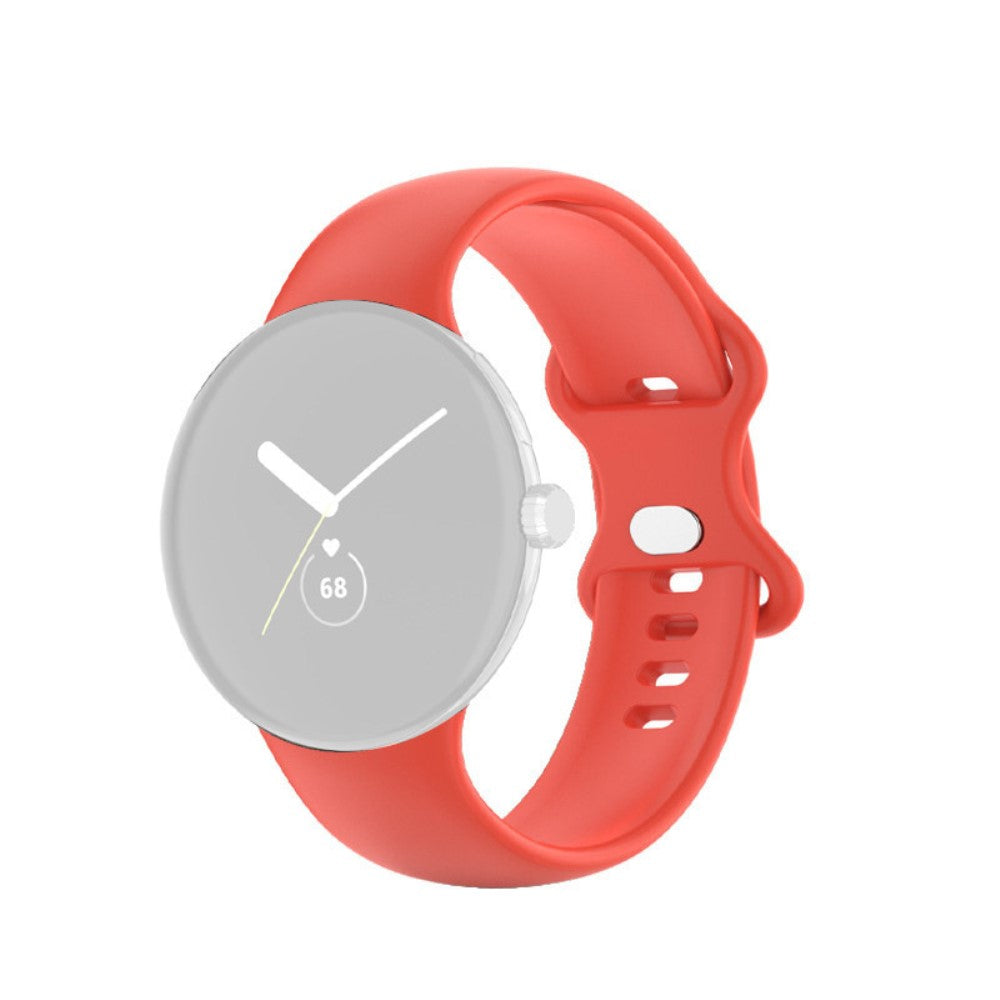 Smuk Google Pixel Watch Silikone Rem - Størrelse: L - Rød#serie_1