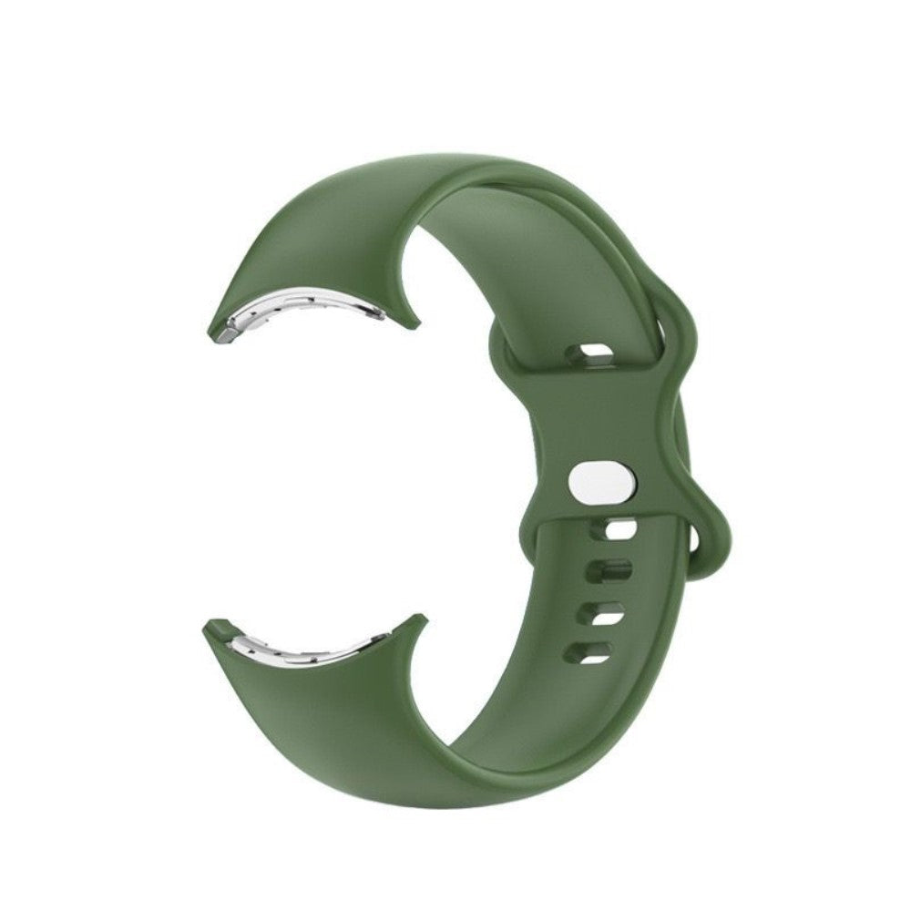 Smuk Google Pixel Watch Silikone Rem - Størrelse: L - Grøn#serie_11
