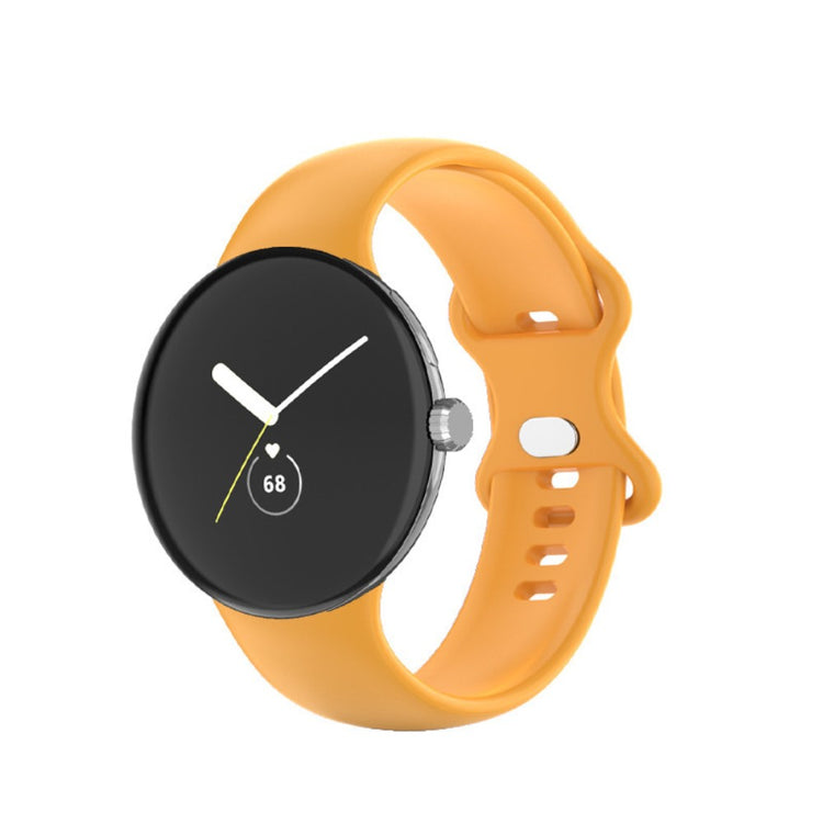 Smuk Google Pixel Watch Silikone Rem - Størrelse: L - Gul#serie_3