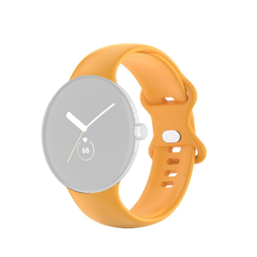 Smuk Google Pixel Watch Silikone Rem - Størrelse: L - Gul#serie_3