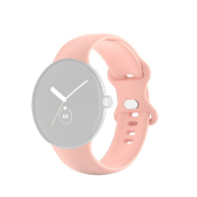Smuk Google Pixel Watch Silikone Rem - Størrelse: L - Pink#serie_4