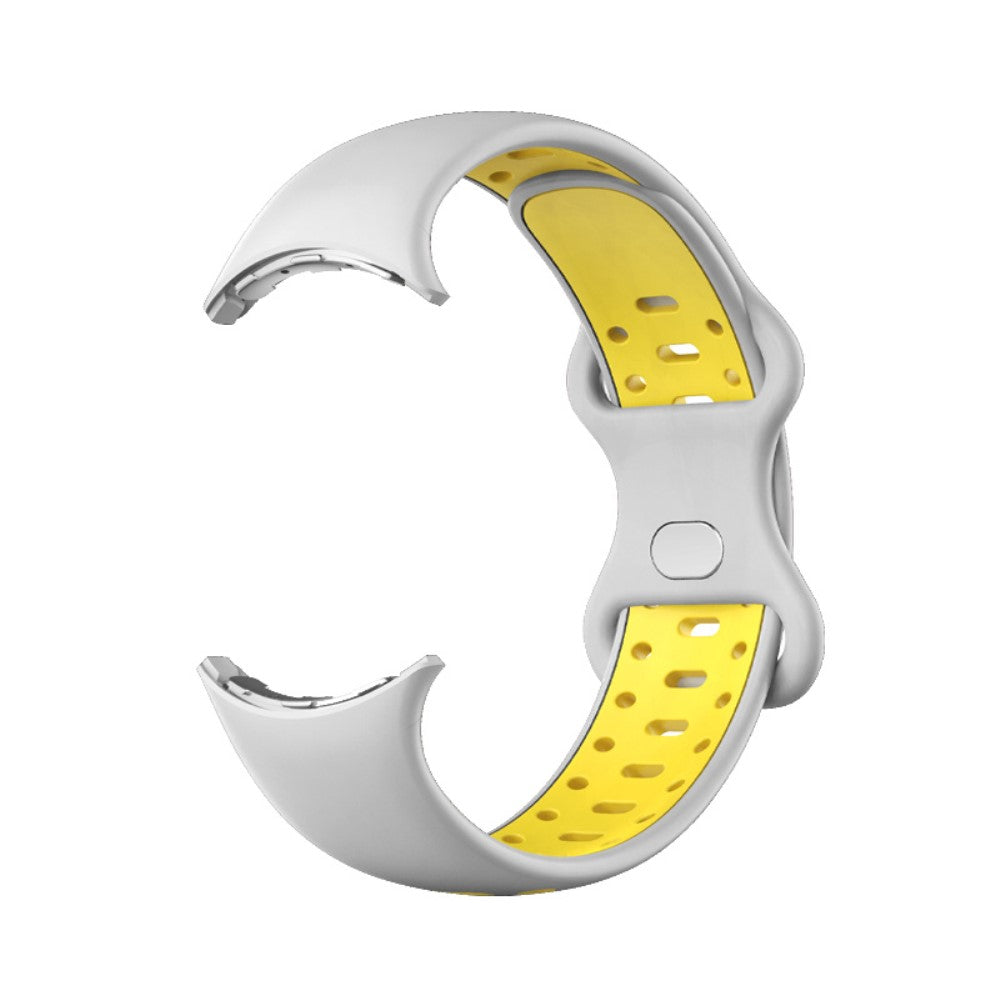 Rigtigt fantastisk Google Pixel Watch Silikone Rem - Størrelse: S - Gul#serie_2