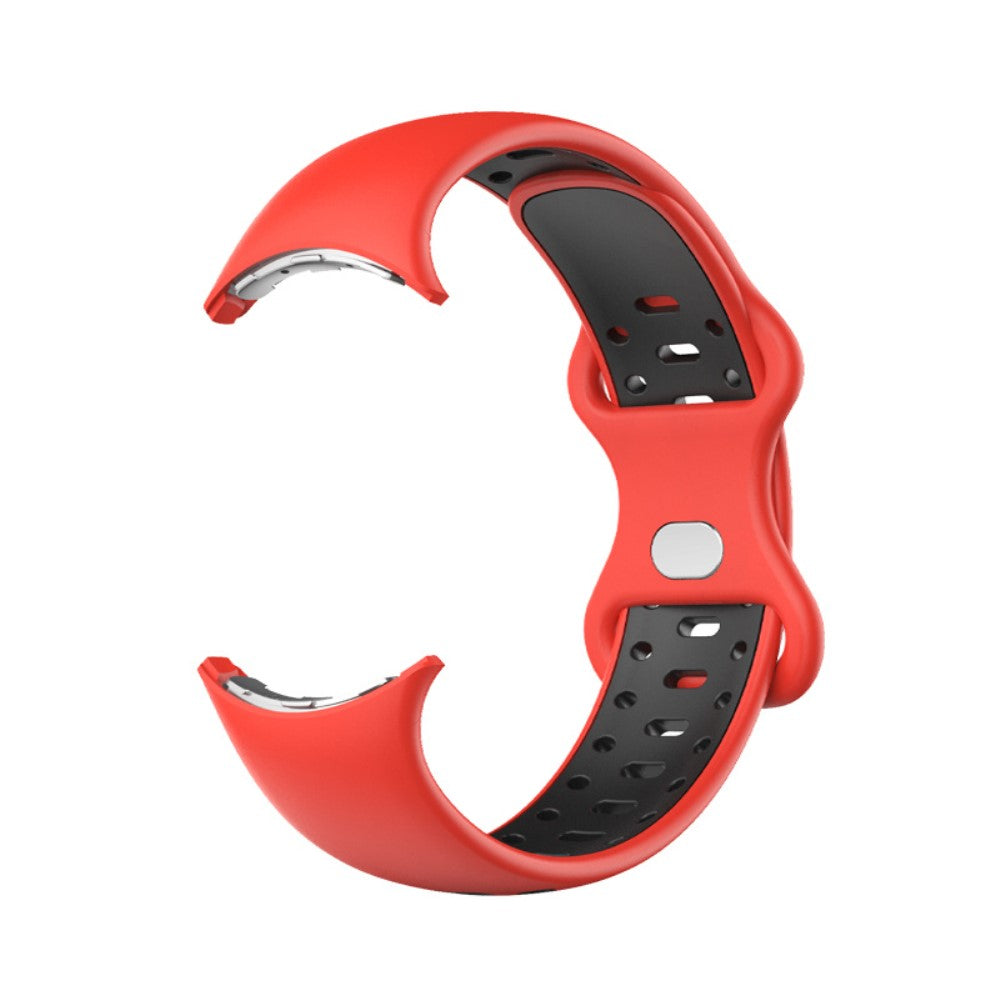Rigtigt fantastisk Google Pixel Watch Silikone Rem - Størrelse: S - Rød#serie_3