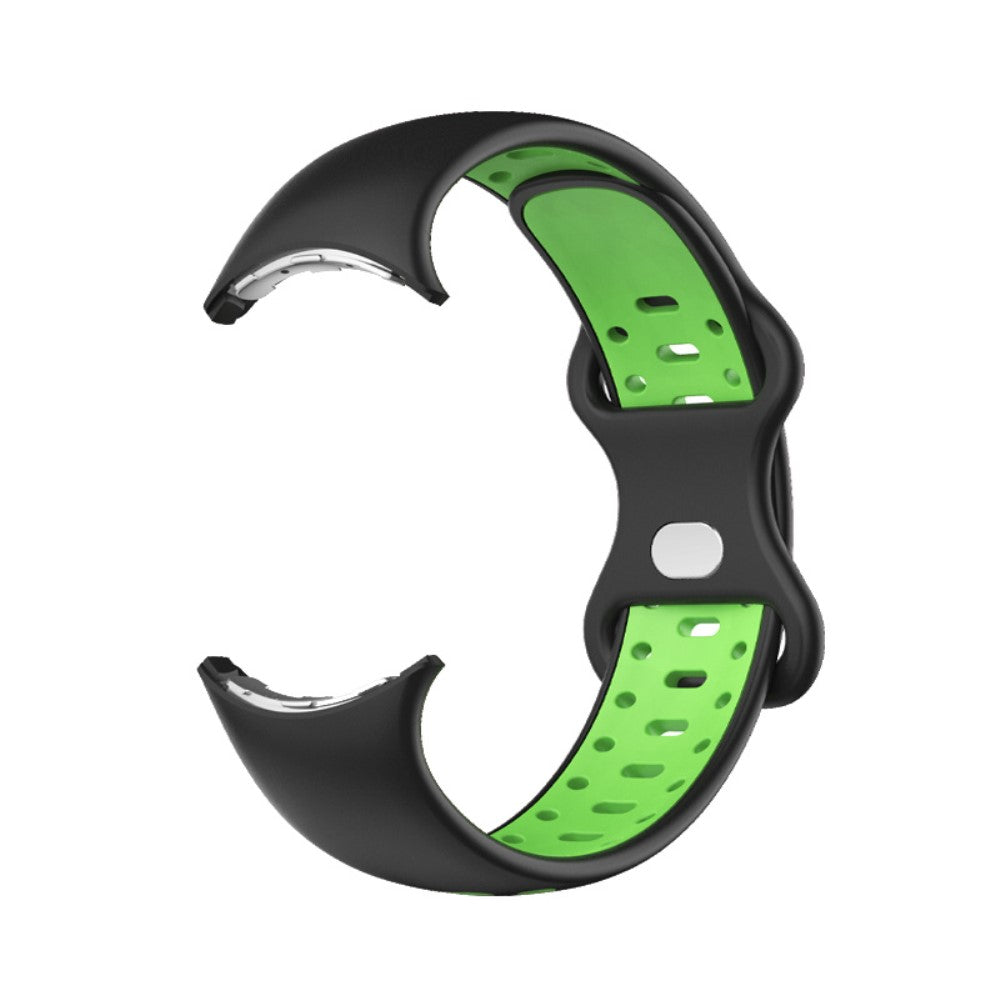 Rigtigt fantastisk Google Pixel Watch Silikone Rem - Størrelse: S - Grøn#serie_4
