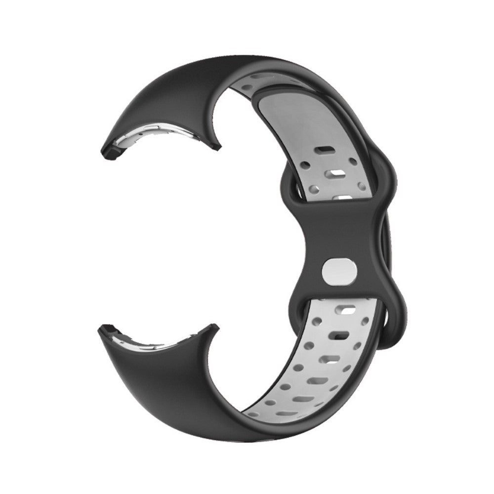 Rigtigt fantastisk Google Pixel Watch Silikone Rem - Størrelse: S - Sort#serie_6