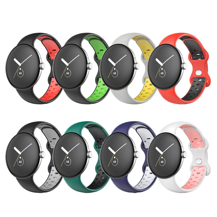 Rigtigt fantastisk Google Pixel Watch Silikone Rem - Størrelse: S - Rød#serie_7