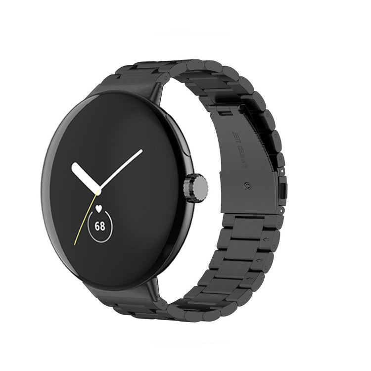 Rigtigt elegant Google Pixel Watch Metal Rem - Sort#serie_1