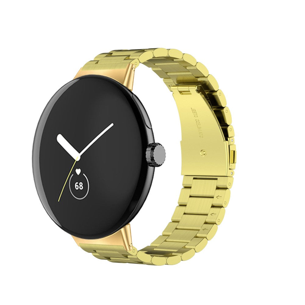 Super slidstærk Google Pixel Watch Metal Rem - Guld#serie_1