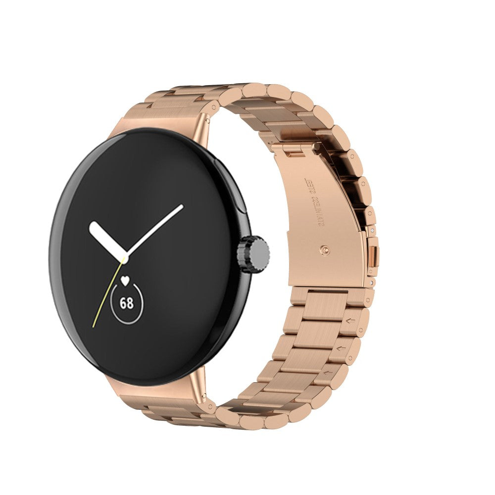 Super slidstærk Google Pixel Watch Metal Rem - Pink#serie_2