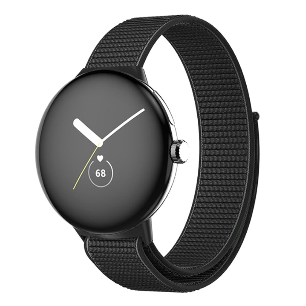 Fremragende Google Pixel Watch Nylon Rem - Sort#serie_1