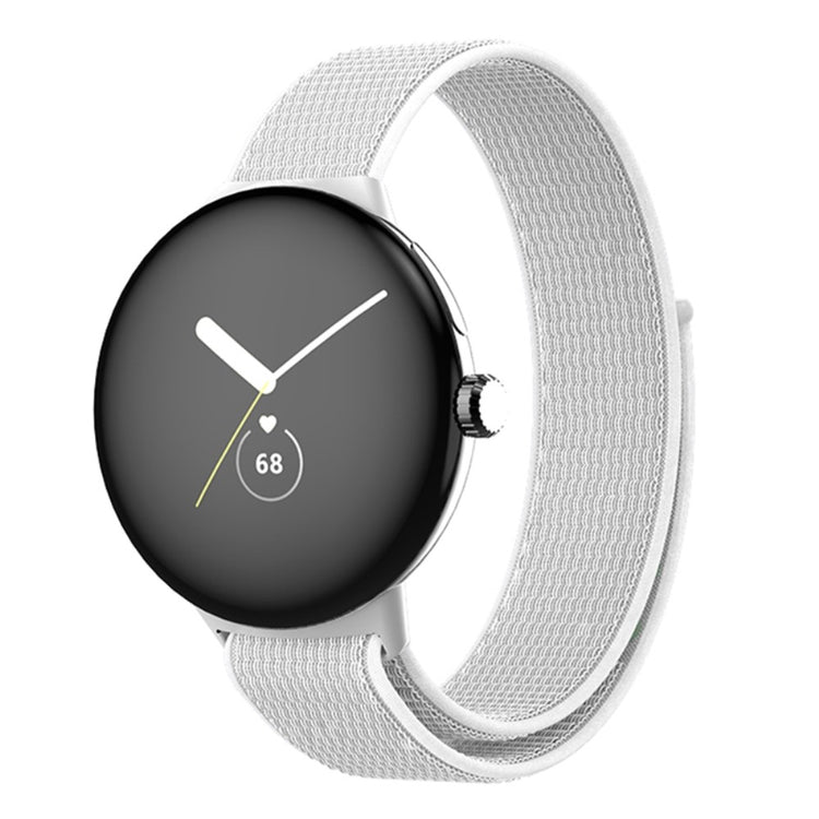Fremragende Google Pixel Watch Nylon Rem - Hvid#serie_6
