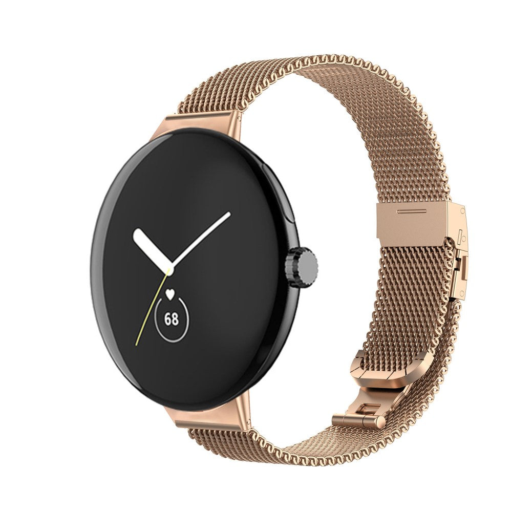 Super hårdfør Google Pixel Watch Metal Rem - Pink#serie_3