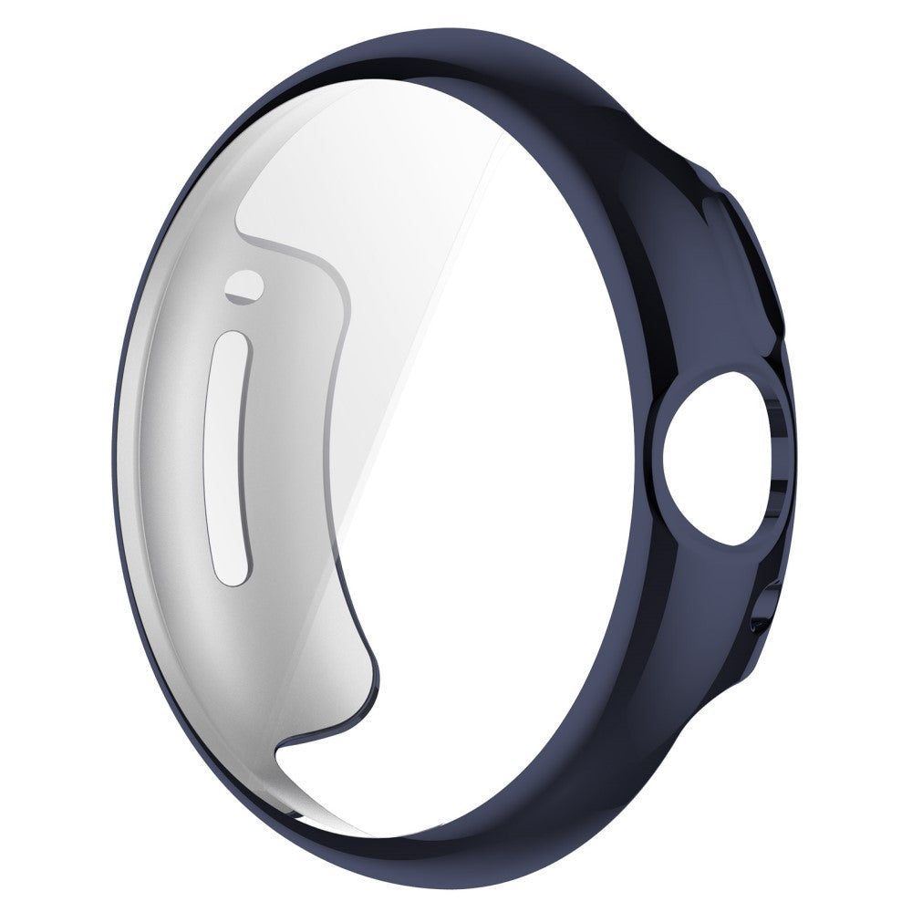 Godt Google Pixel Watch Cover med Skærmbeskytter i Silikone - Blå#serie_4