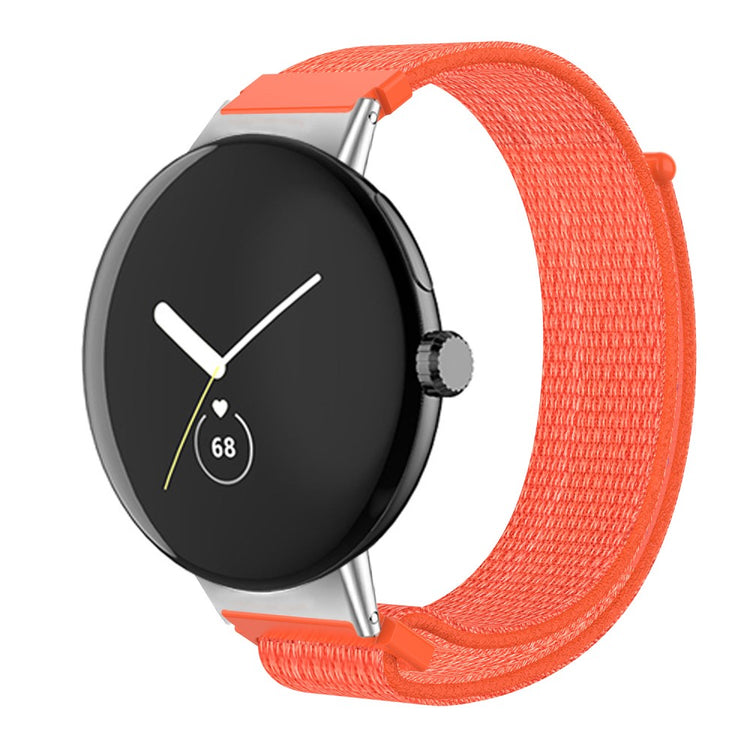 Super flot Google Pixel Watch Nylon Rem - Orange#serie_2