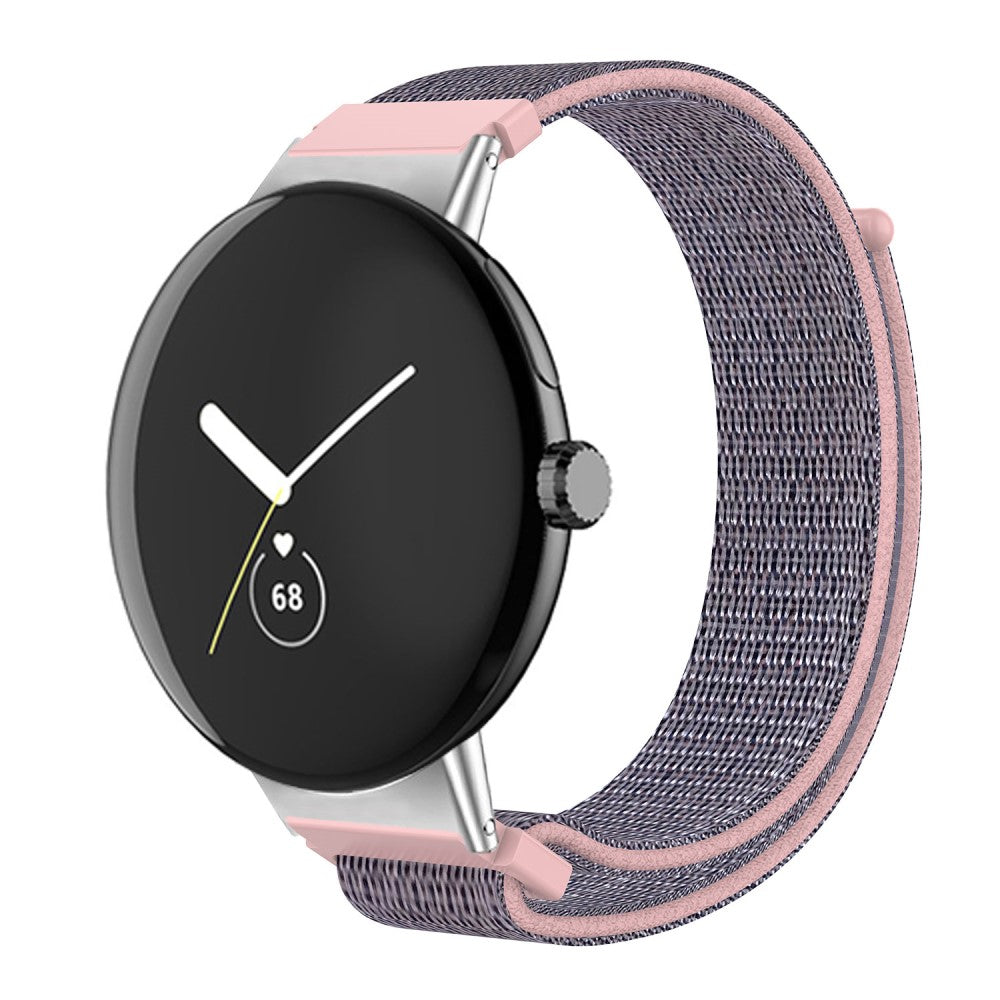 Super flot Google Pixel Watch Nylon Rem - Pink#serie_3