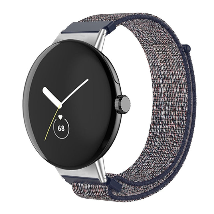 Super flot Google Pixel Watch Nylon Rem - Blå#serie_4