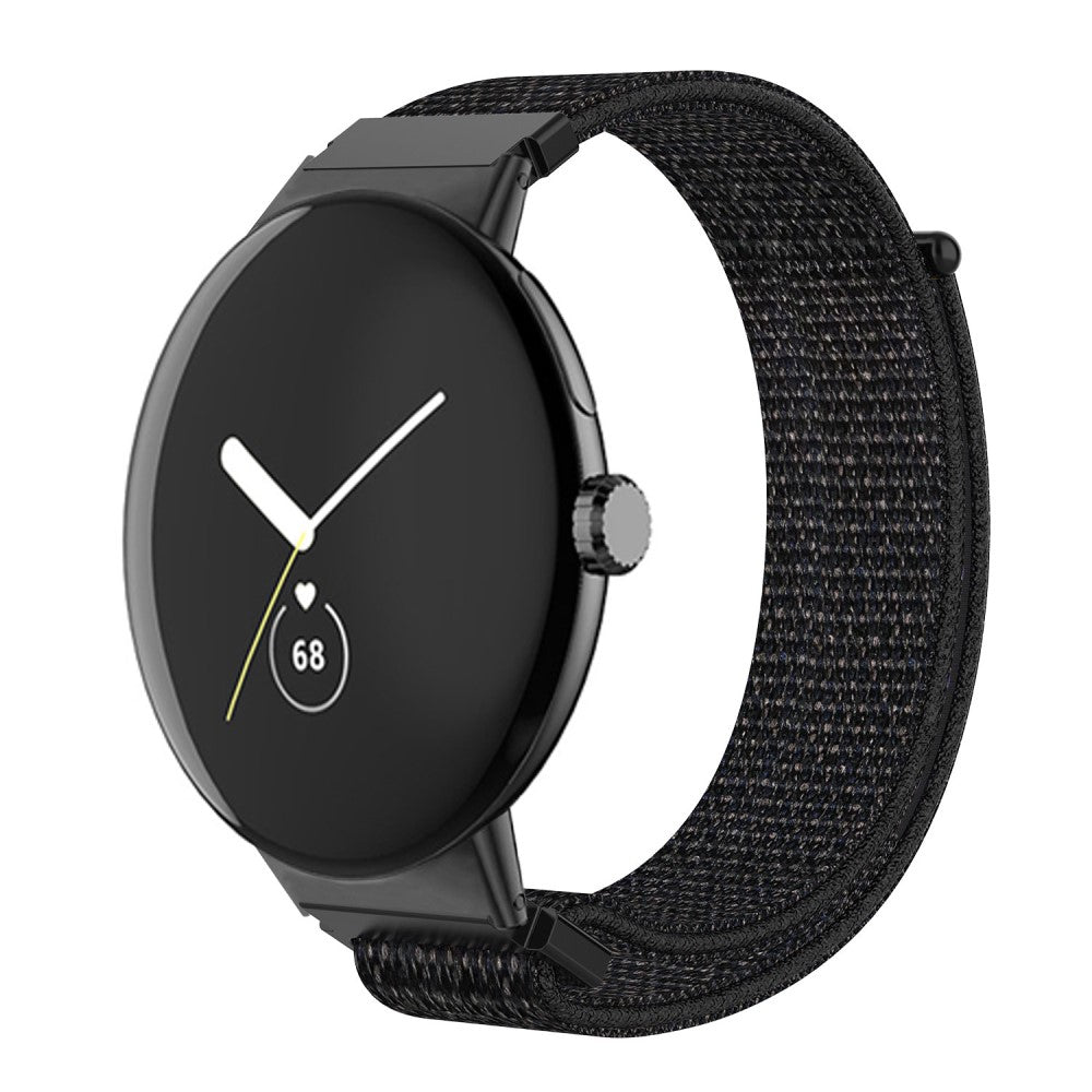 Super flot Google Pixel Watch Nylon Rem - Sort#serie_5