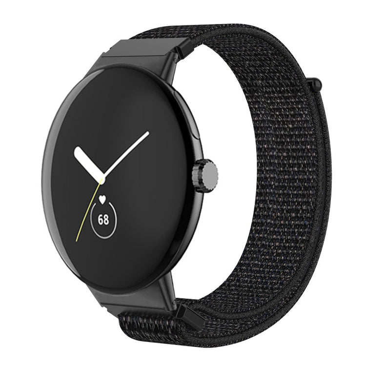 Super flot Google Pixel Watch Nylon Rem - Sort#serie_5