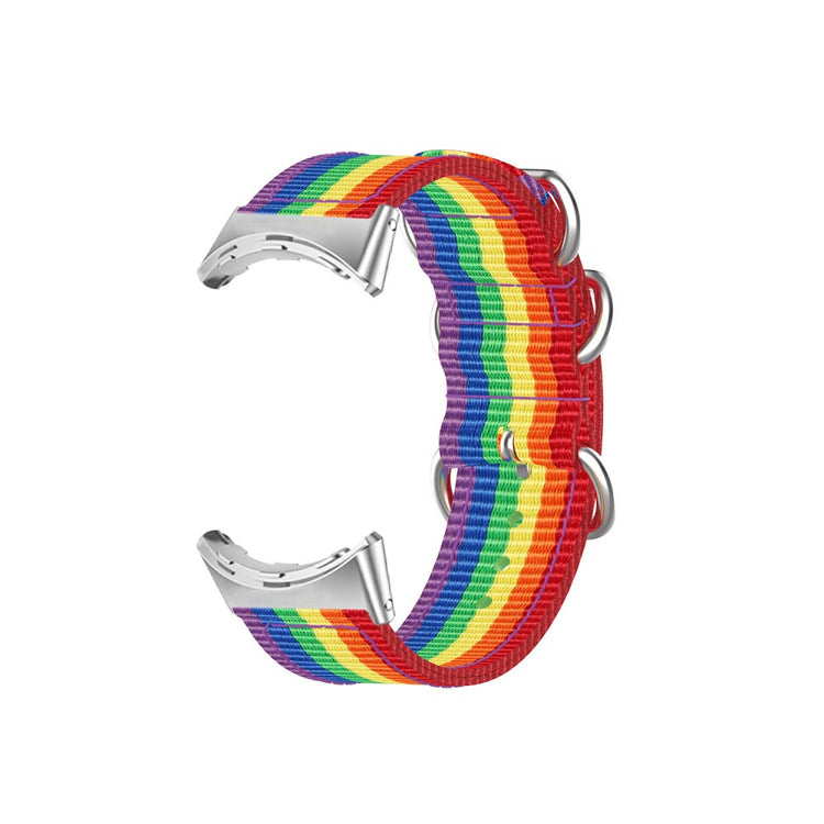 Vildt slidstærk Google Pixel Watch Nylon Rem - Flerfarvet#serie_1
