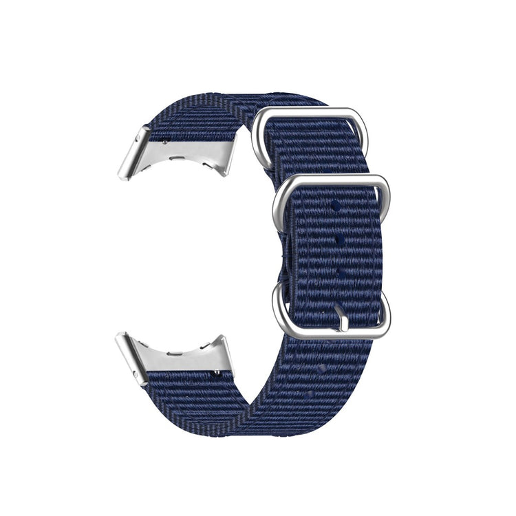 Vildt slidstærk Google Pixel Watch Nylon Rem - Blå#serie_10