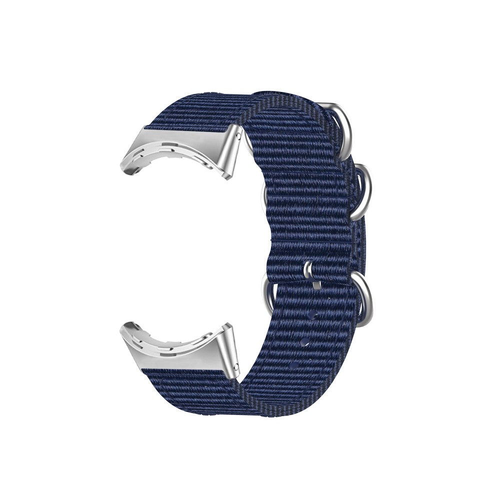 Vildt slidstærk Google Pixel Watch Nylon Rem - Blå#serie_10