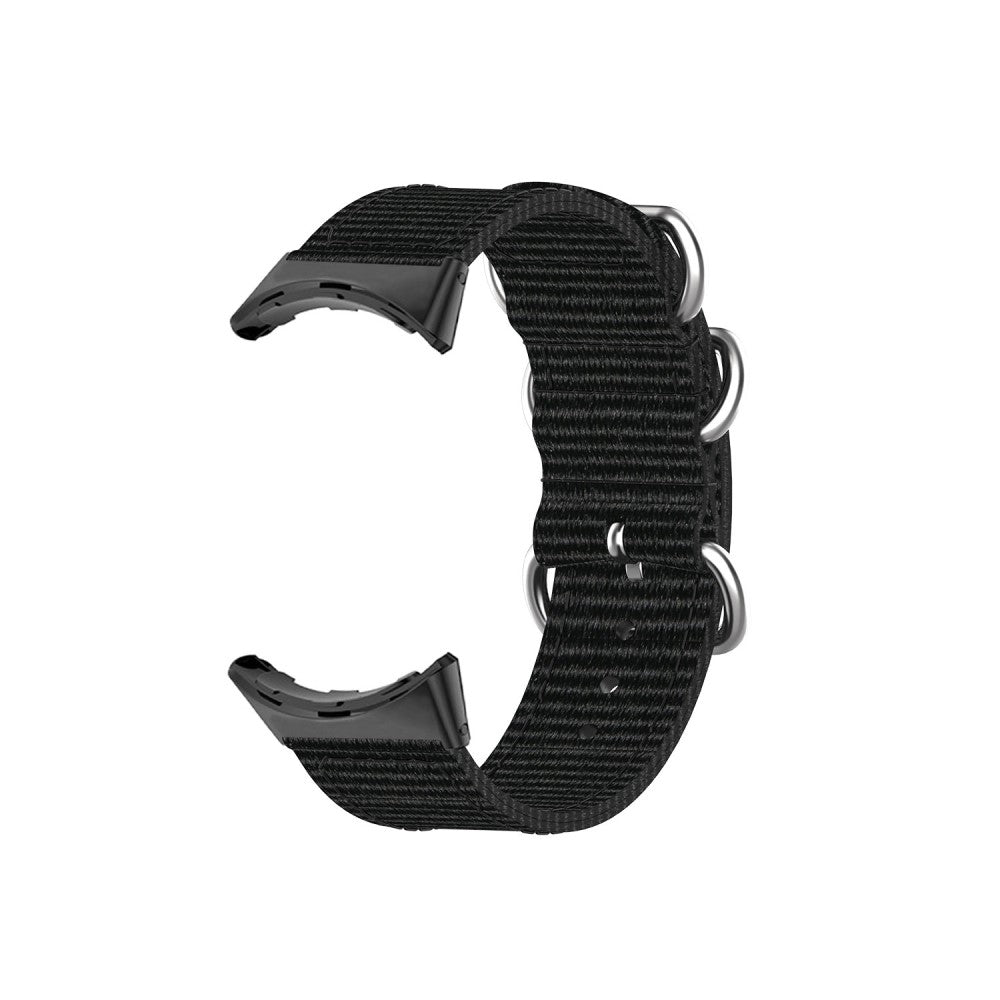 Vildt slidstærk Google Pixel Watch Nylon Rem - Sort#serie_2