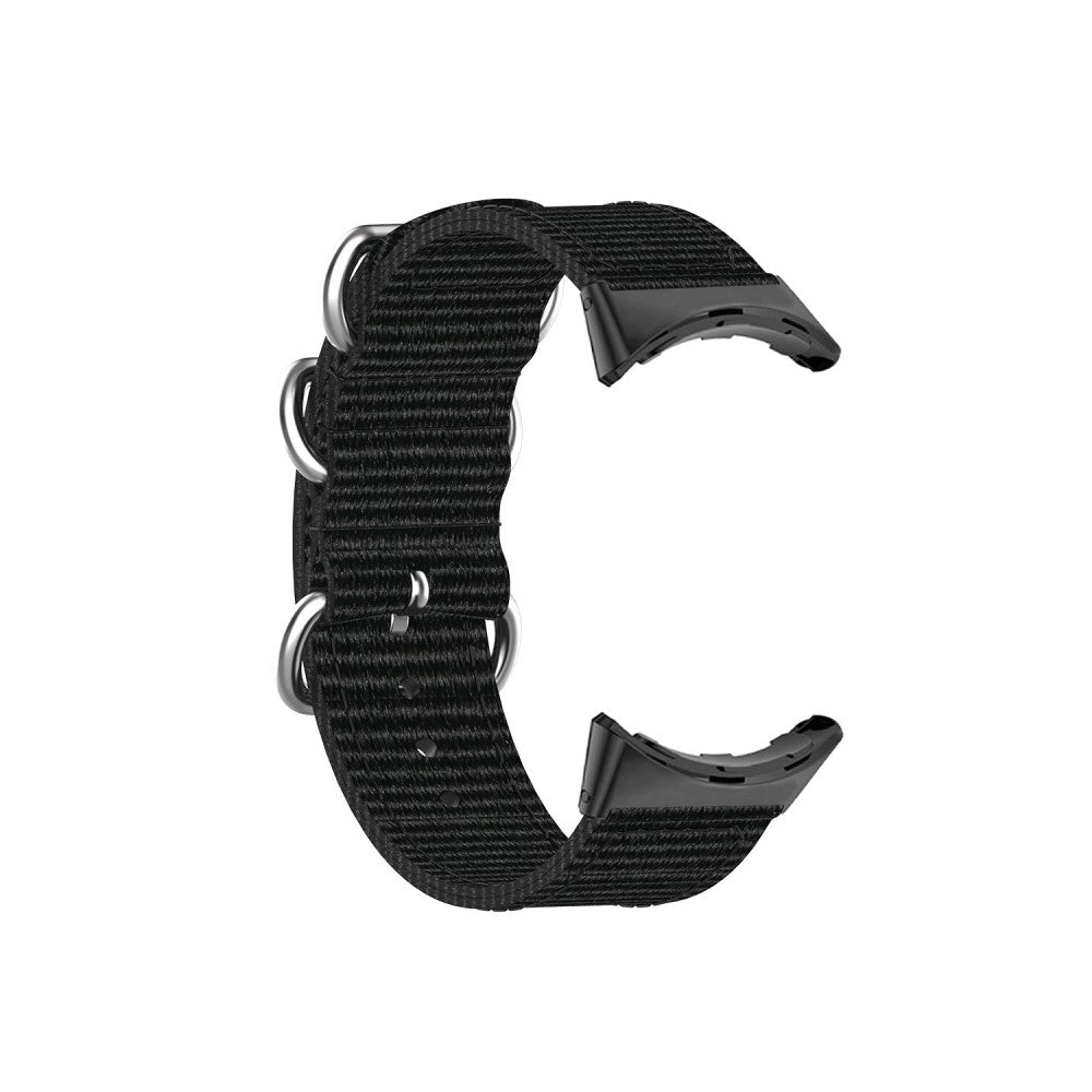 Vildt slidstærk Google Pixel Watch Nylon Rem - Sort#serie_2