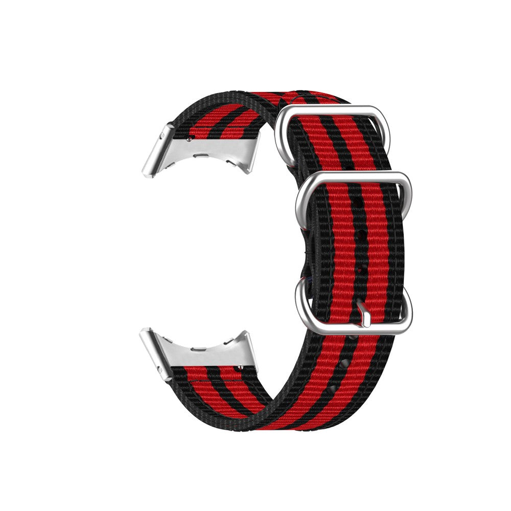 Vildt slidstærk Google Pixel Watch Nylon Rem - Rød#serie_3