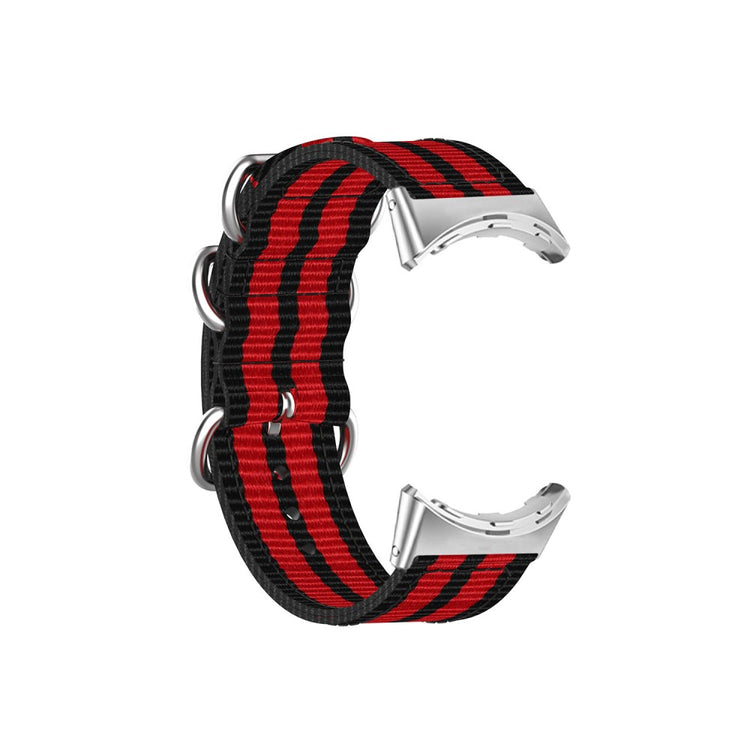 Vildt slidstærk Google Pixel Watch Nylon Rem - Rød#serie_3