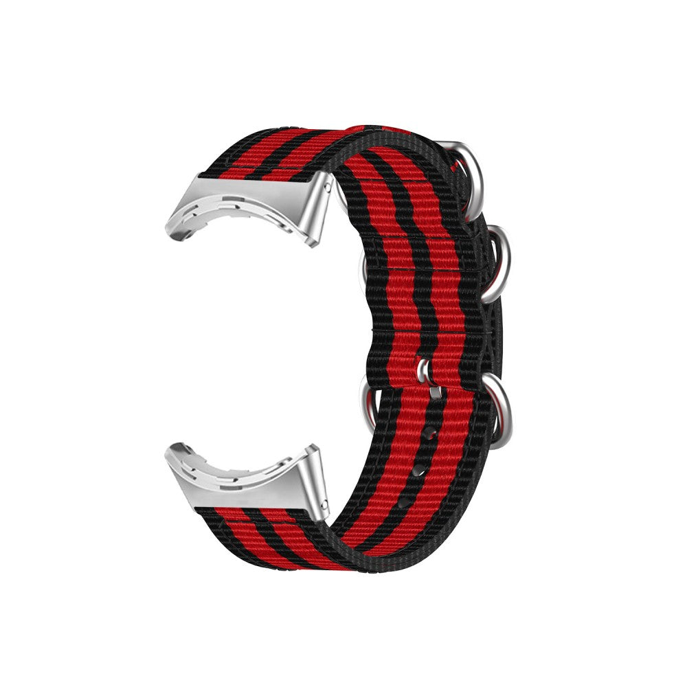 Vildt slidstærk Google Pixel Watch Nylon Rem - Rød#serie_3