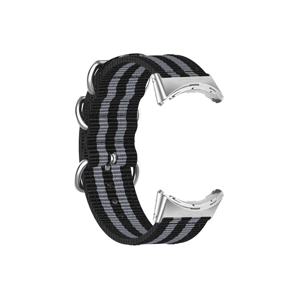 Vildt slidstærk Google Pixel Watch Nylon Rem - Sort#serie_4
