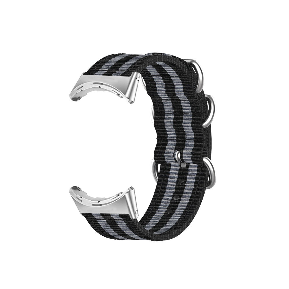Vildt slidstærk Google Pixel Watch Nylon Rem - Sort#serie_4