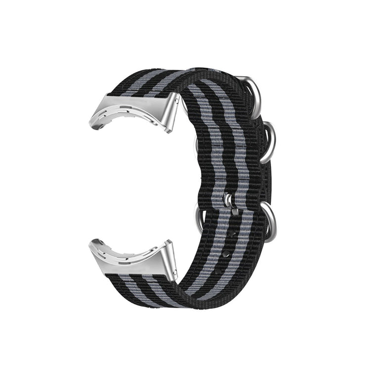 Vildt slidstærk Google Pixel Watch Nylon Rem - Sort#serie_4