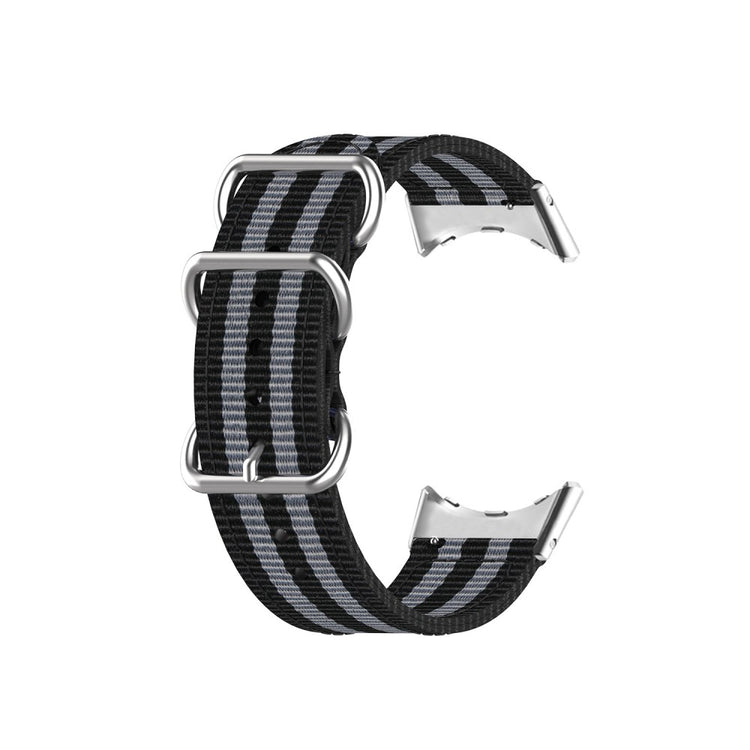 Vildt slidstærk Google Pixel Watch Nylon Rem - Sort#serie_4