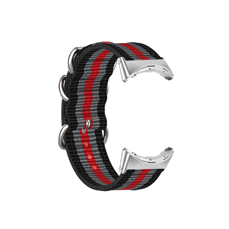 Vildt slidstærk Google Pixel Watch Nylon Rem - Rød#serie_5