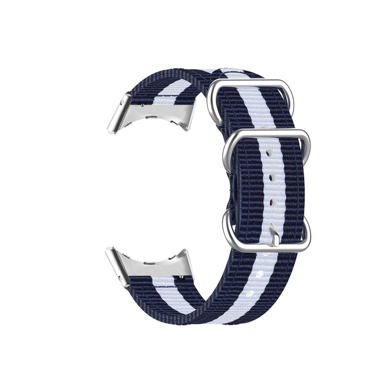 Vildt slidstærk Google Pixel Watch Nylon Rem - Blå#serie_8