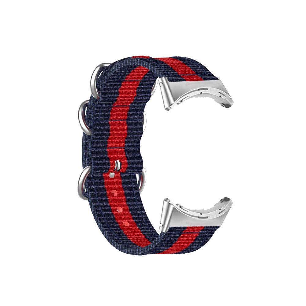 Vildt slidstærk Google Pixel Watch Nylon Rem - Rød#serie_9