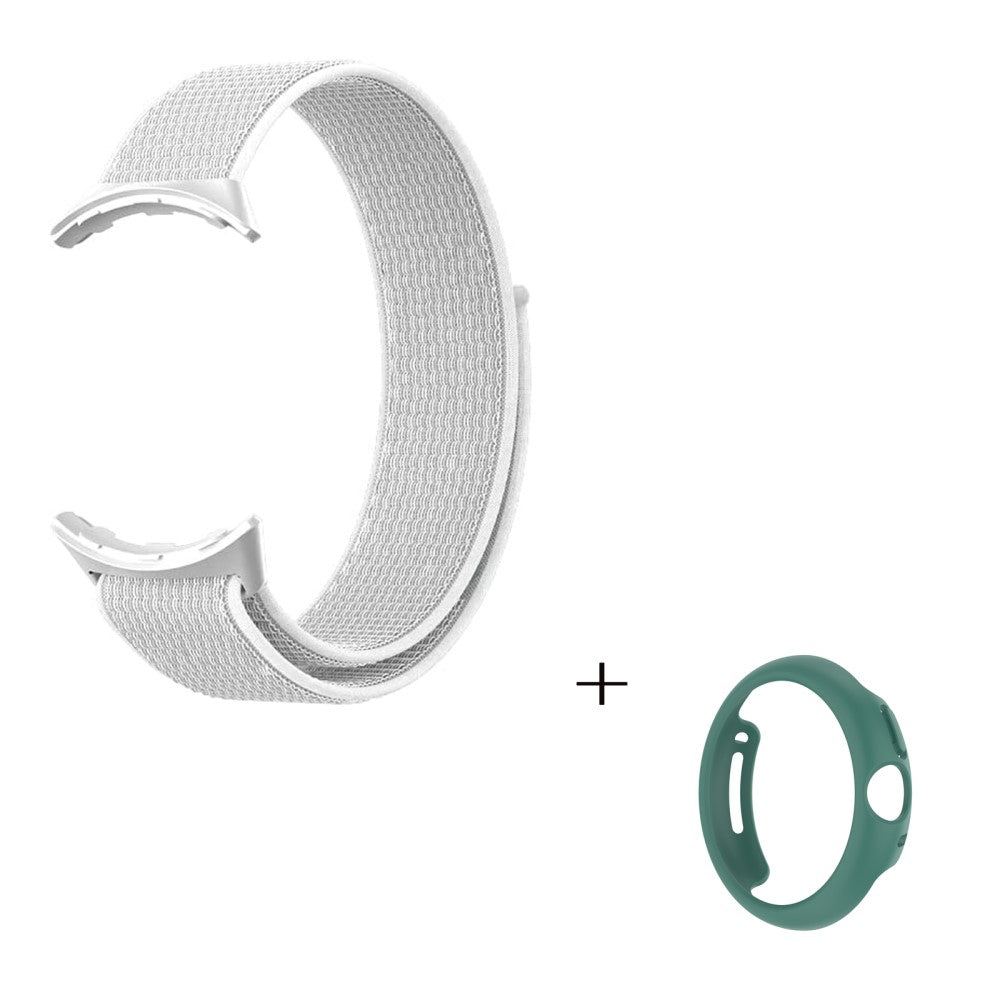 Vildt smuk Google Pixel Watch Plastik og Nylon Rem - Hvid#serie_1